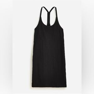 J.Crew Relaxed tank dress in slub cotton | Black
